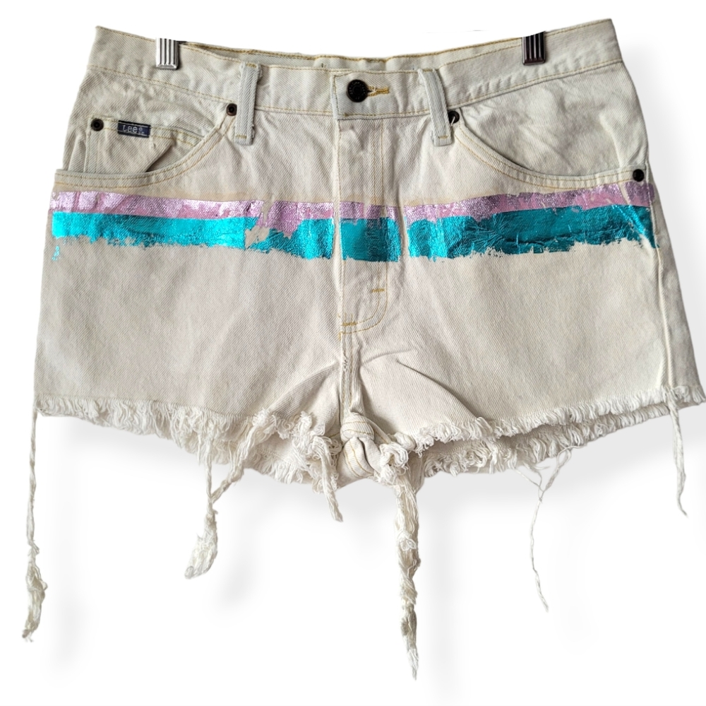 NWT Rag Union x Urban Outfitters Redone Vintage Lee Cut-off Jean Shorts